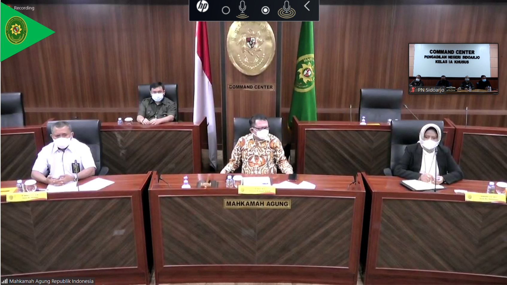 EXIT MEETING BPK ATAS PEMERIKSAAN KEUANGAN MAHKAMAH AGUNG TAHUN 2020
